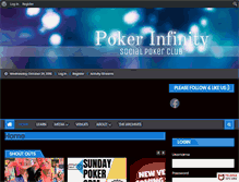 Tablet Screenshot of pokerinfinity.com